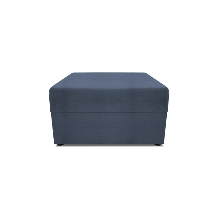Пуф в прихожую «Бергамо», 777×777×780 мм, велюр, цвет dream ocean - Фото 1