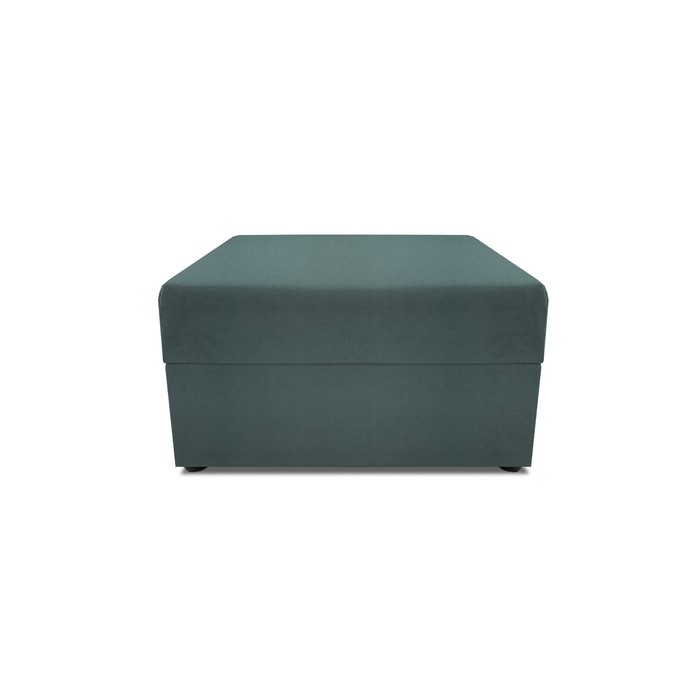 Пуф в прихожую «Бергамо», 777×777×780 мм, велюр, цвет dream mint - Фото 1