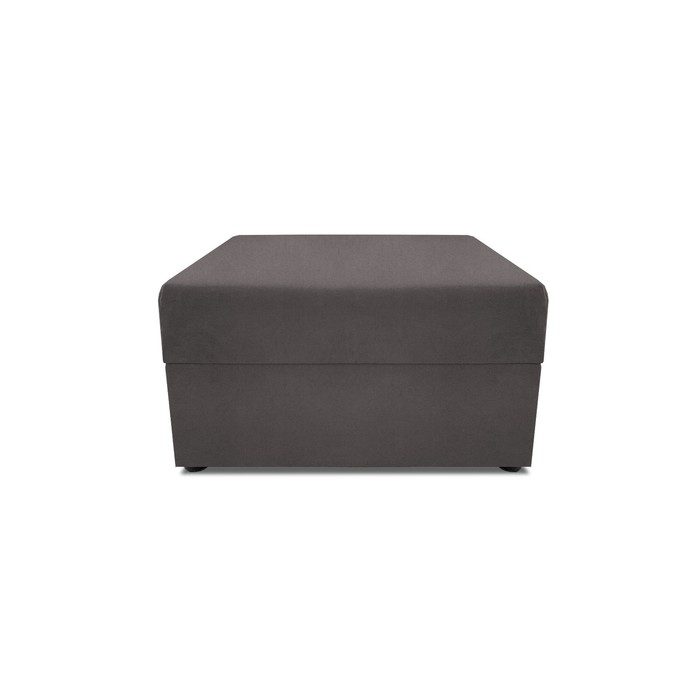 Пуф в прихожую «Бергамо», 777×777×780 мм, велюр, цвет dream grey - Фото 1
