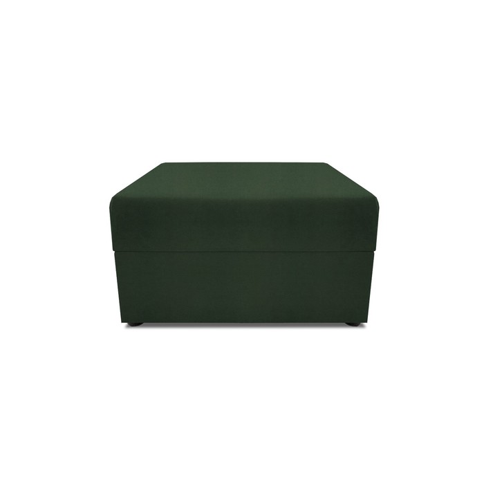 Пуф в прихожую «Бергамо», 777×777×780 мм, велюр, цвет dream forest - Фото 1