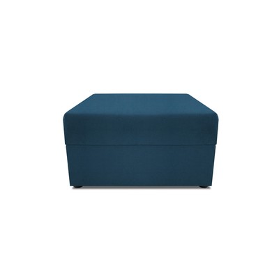 Пуф в прихожую «Бергамо», 777×777×780 мм, велюр, цвет dream denim