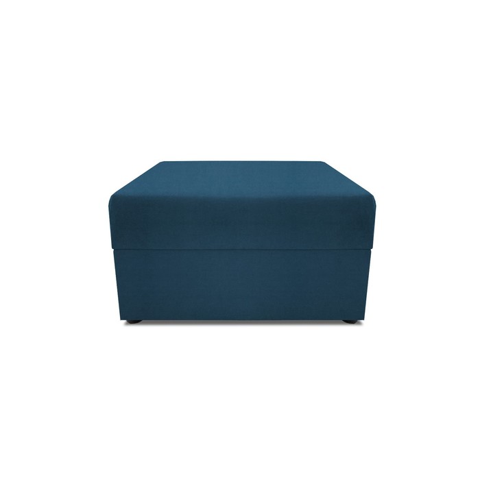 Пуф в прихожую «Бергамо», 777×777×780 мм, велюр, цвет dream denim - Фото 1