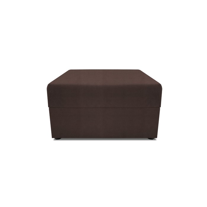 Пуф в прихожую «Бергамо», 777×777×780 мм, велюр, цвет dream chocolate - Фото 1