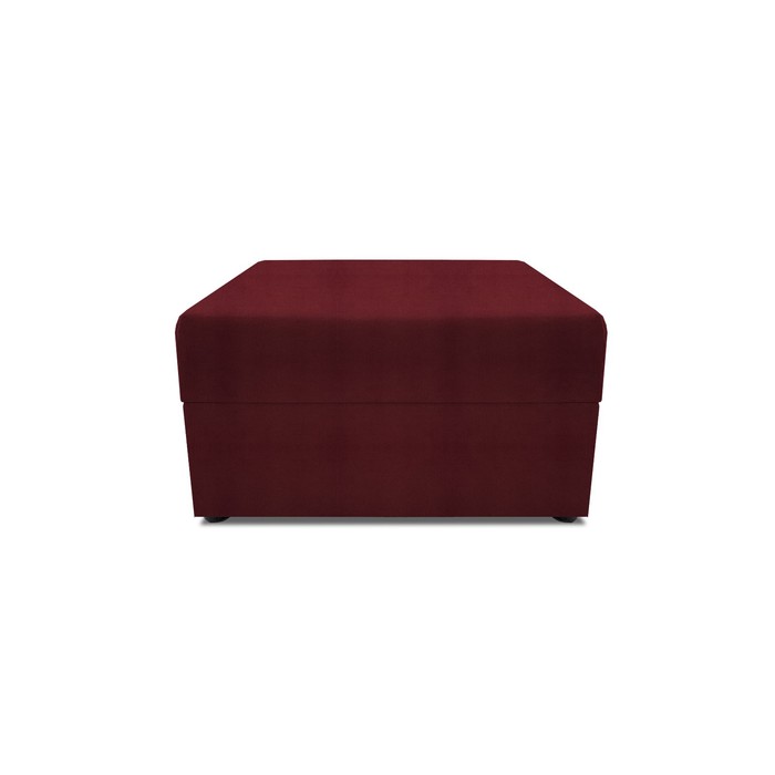 Пуф в прихожую «Бергамо», 777×777×780 мм, велюр, цвет dream berry - Фото 1
