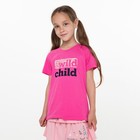 Футболка для девочки, цвет розовый, рост 116 см - фото 321342735