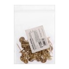 Гвозди ТУНДРА, декоративные, обивочные, фактурные, 11×16 мм, золото, фасовка 50 шт. - Фото 5