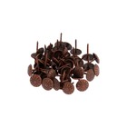 Гвозди ТУНДРА, декоративные, обивочные, фактурные, 11×16 мм, медь, фасовка 50 шт. - Фото 4