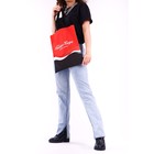 Сумка шопер «Сахар и вода» 35 х 0,5 х 40, отд без молнии, без подклада, красная - фото 42873443