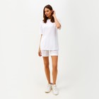 Костюм женский (футболка, шорты) MINAKU: Casual collection цвет белый, размер 42 - Фото 2