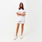 Костюм женский (футболка, шорты) MINAKU: Casual collection цвет белый, размер 46 - Фото 5