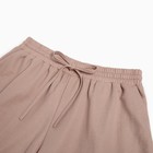 Костюм женский (футболка, шорты) MINAKU: Casual collection цвет бежевый, размер 46 7912747 - фото 14049984