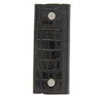 Ключница на кнопке, 6 карабинов, цвет чёрный - Фото 1