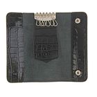 Ключница на кнопке, 6 карабинов, цвет чёрный - Фото 2