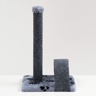 Когтеточка-столбик с дугой, 30 х 40 х 50 см, микс расцветок - фото 10280504