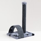 Когтеточка-столбик с дугой, 30 х 40 х 50 см, микс расцветок - фото 10280507