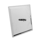 УЦЕНКА Лейка для душа Accoona А358-1, тропическая, 25х25 см, нержавеющая сталь - Фото 3