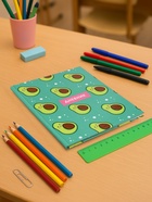 Дневник школьный для 1-11 классов, «Авокадо с косточкой ПАТТЕРН», твёрдая обложка 7БЦ, глянцевая ламинация, 40 листов - Фото 2