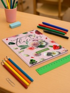 Дневник школьный для 1-11 классов, «Цветы», твёрдая обложка 7БЦ, глянцевая ламинация, 40 листов - Фото 2