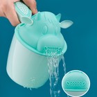 Ковш для купания и мытья головы, детский банный ковшик, хозяйственный «Коровка», цвет зеленый - фото 21620652