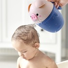 Ковш для купания и мытья головы, детский банный ковшик, хозяйственный «Хрюшка», цвет голубой - Фото 4