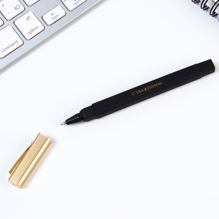 Подарочная ручка в пенале «Лучшему учителю», пластик, синяя паста, 1.0 мм - фото 1906009260