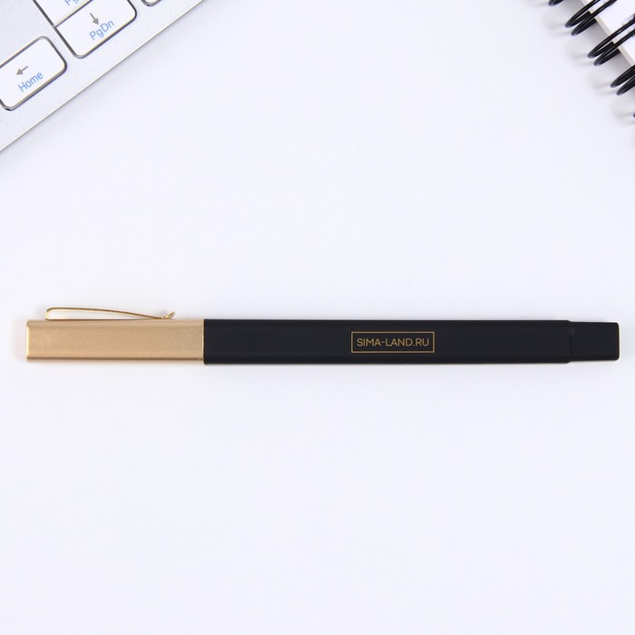 Подарочная ручка в пенале «Лучшему учителю», пластик, синяя паста, 1.0 мм - фото 1883914546