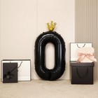 Воздушный шар фольгированный 40" «Цифра 0 с короной» - Фото 3