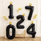 Воздушный шар фольгированный 40" «Цифра 1 с короной» - Фото 4