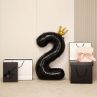 Воздушный шар фольгированный 40" «Цифра 2 с короной» - Фото 3