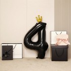 Воздушный шар фольгированный 40" «Цифра 4 с короной» - Фото 3