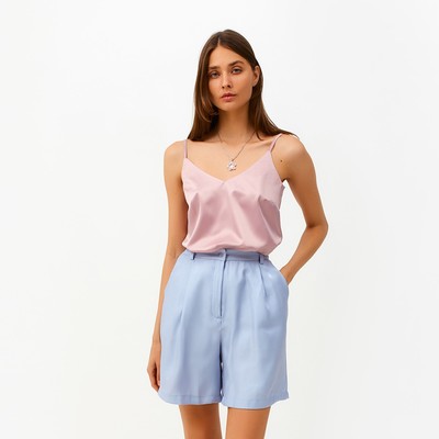 Шорты женские MINAKU: Enjoy, голубые, размер 44