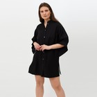 Рубашка женская MINAKU: Casual collection цвет черный, р-р 50 - Фото 1