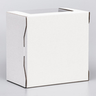 Коробка под торт 2 окна, с ручками, белая, 25×25×15 см - Фото 3