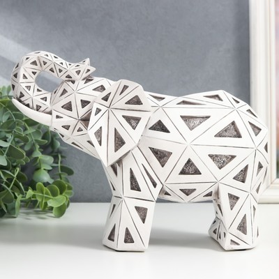 Сувенир полистоун 3D "Слон Геометрия" 19х11х25,5 см