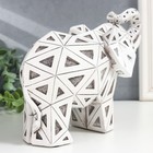 Сувенир полистоун 3D "Слон Геометрия" 19х11х25,5 см - Фото 4