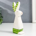 Фигурка керамика «Синьор зайчик в зелёных штанишках», 3.5×5.5×13 см  (артикул 7386576)  большой выбор товаров оптом и в розницу по низким ценам с доставкой