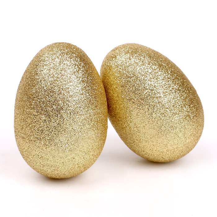 Основа для творчества «Яйцо», открывается, набор 2 шт., размер 1 шт: 8 × 5 см, цвет золотой