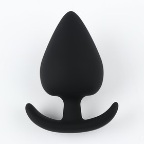 Анальная пробка Оки-Чпоки, силикон Soft-touch, D = 35 мм, черный