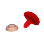 Носик винтовой с заглушкой, ворсистый, набор 5 шт., размер 1 шт.: 1.9×1.5 см - Фото 3