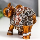 Сувенир полистоун "Бронзовый слон в серебристой попоне с зеркалами" 9,5х5х7 см - Фото 3