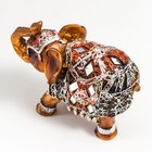 Сувенир полистоун "Бронзовый слон в серебристой попоне с зеркалами" 9,5х5х7 см - Фото 7