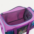 Сумка для фитнеса Сова на молнии, отдел для обуви, наружный карман, цвет сиреневый/фиолетовый - Фото 3