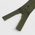 Молния «Трактор», №6, разъёмная, замок автомат, 60 см, цвет тёмный хаки, цена за 1 штуку (комплект 10 шт) - фото 37320543