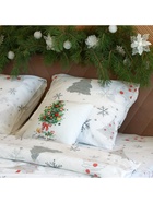 Подушка новогодняя Этель «Новогодняя ель», 40×40 см, 100% п/э, велюр - Фото 3