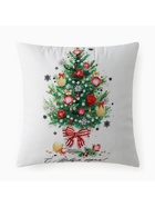 Подушка новогодняя Этель «Новогодняя ель», 40×40 см, 100% п/э, велюр - Фото 4