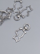 Карабин металлический «Кошка», 42×17 мм / 8×2.2 мм, 5 шт., металл под серебро - Фото 5