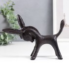 Фигурка чугун, подставка для колец «Ослик», 10×4×12.5 см - Фото 1