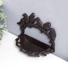 Фигурка - подставка для мелочей «Шесть птиц на корзине», чугун, 14.5×9×19 см - Фото 2