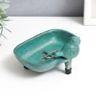 Фигурка - мыльница чугун «Воробушек», патина, 7.2×12.8×10 см - Фото 3