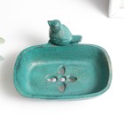 Фигурка - мыльница чугун «Воробушек», патина, 7.2×12.8×10 см - Фото 5